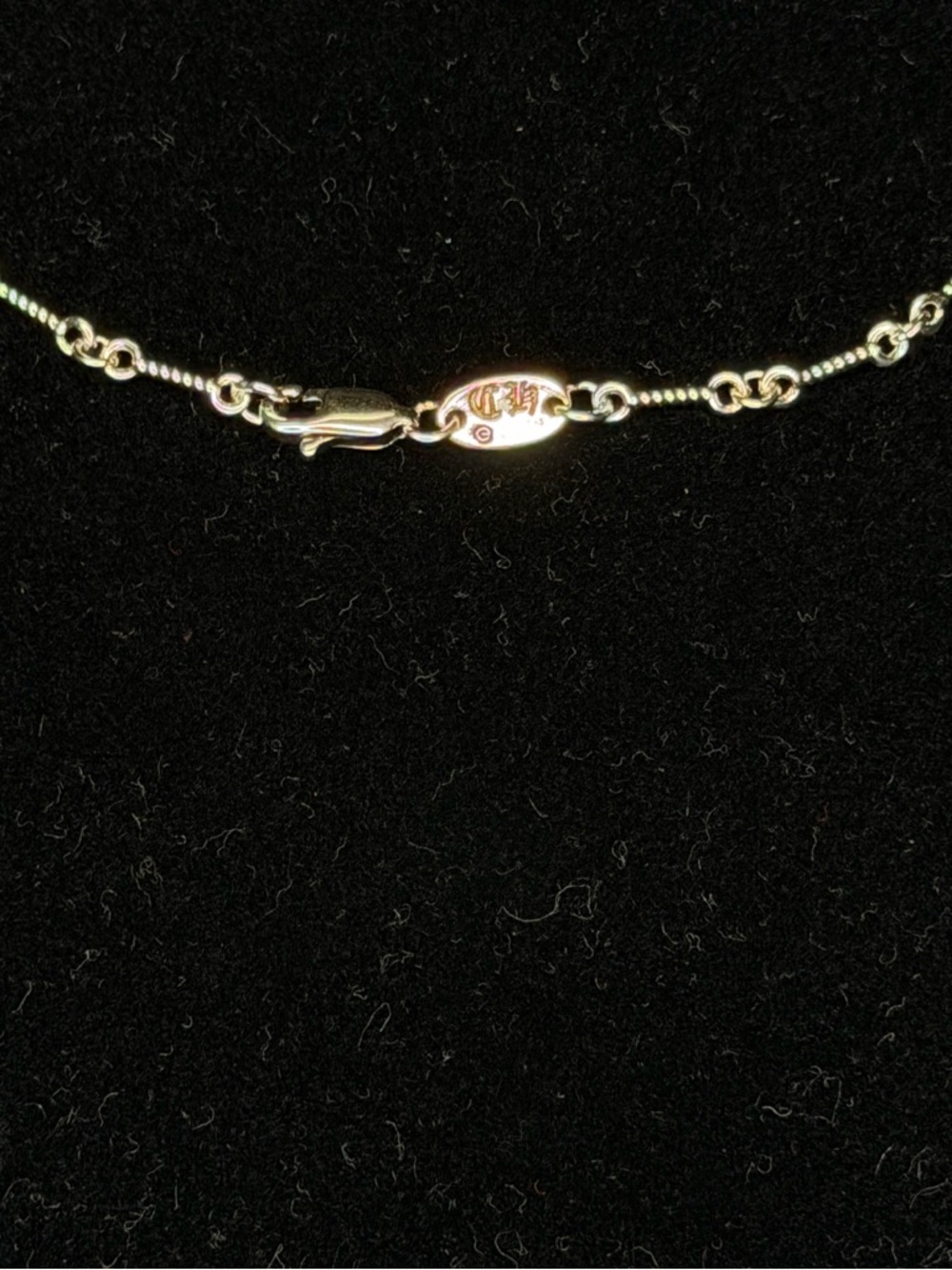 Chrome Hearts Pink Diamond Studded Double Floral Cross Unisex Necklace - Picture 6 of 6